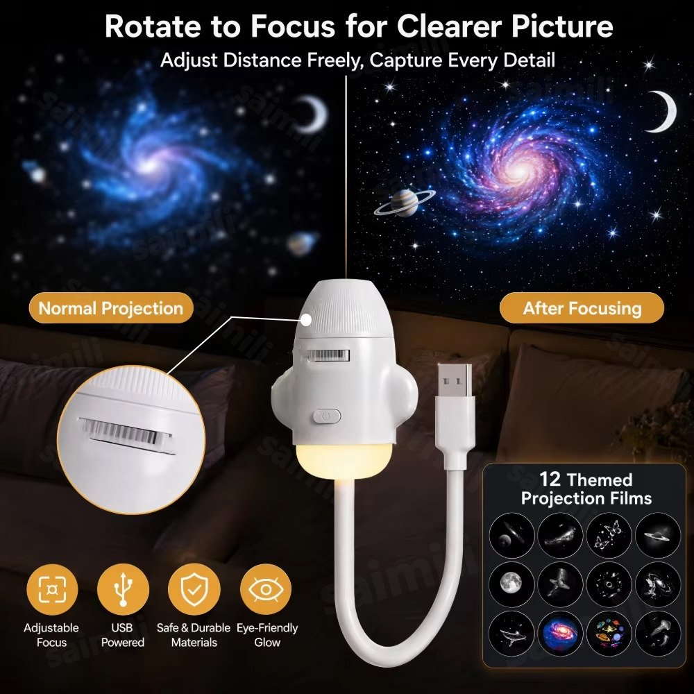 Portable USB Galaxy Aurora Pro - Planetarium Projector Home 评论和价格