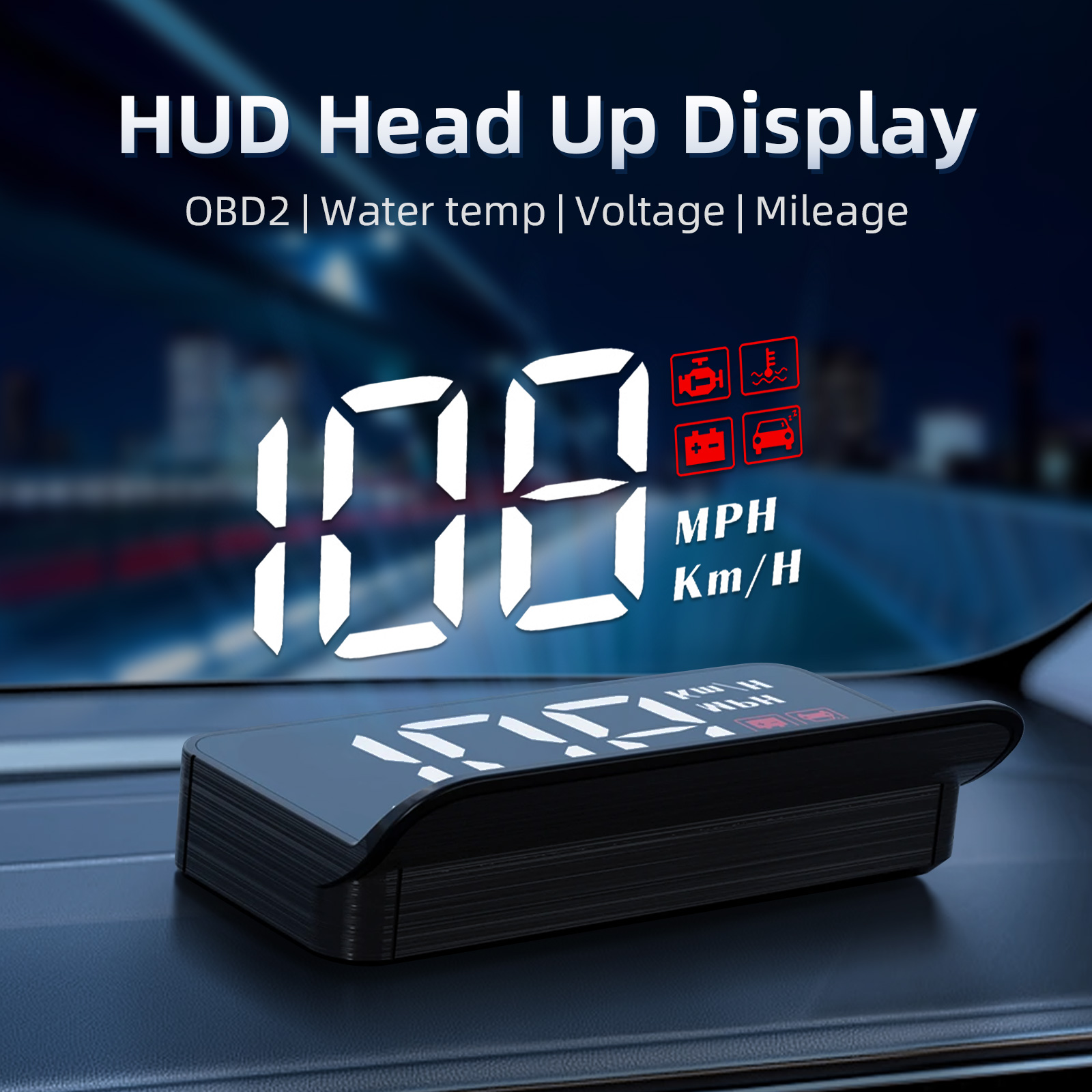 M3 HUD Obd2 Head-Up Display Di - Anemometer Wind Speed 评论和价格