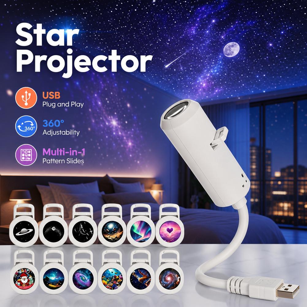 Multi-in-1 New USB Galaxy Star - Planetarium Projector Home 评论和价格