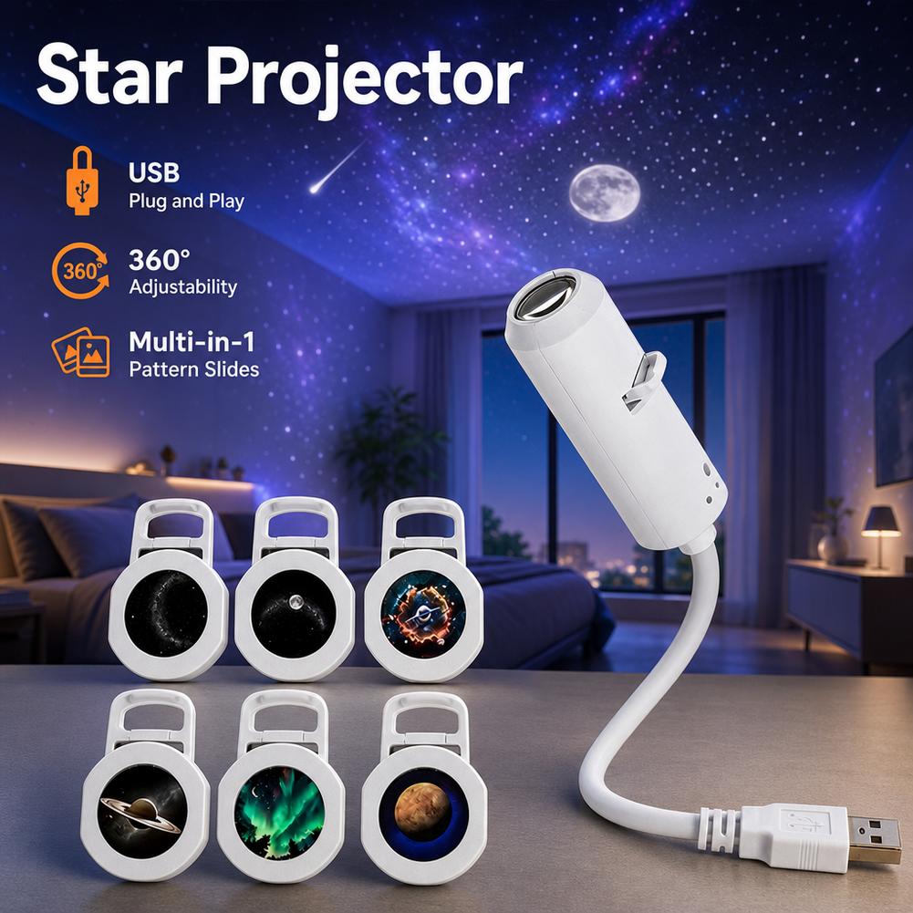 Multi-in-1 New USB Galaxy Star - Planetarium Projector Home 评论和价格
