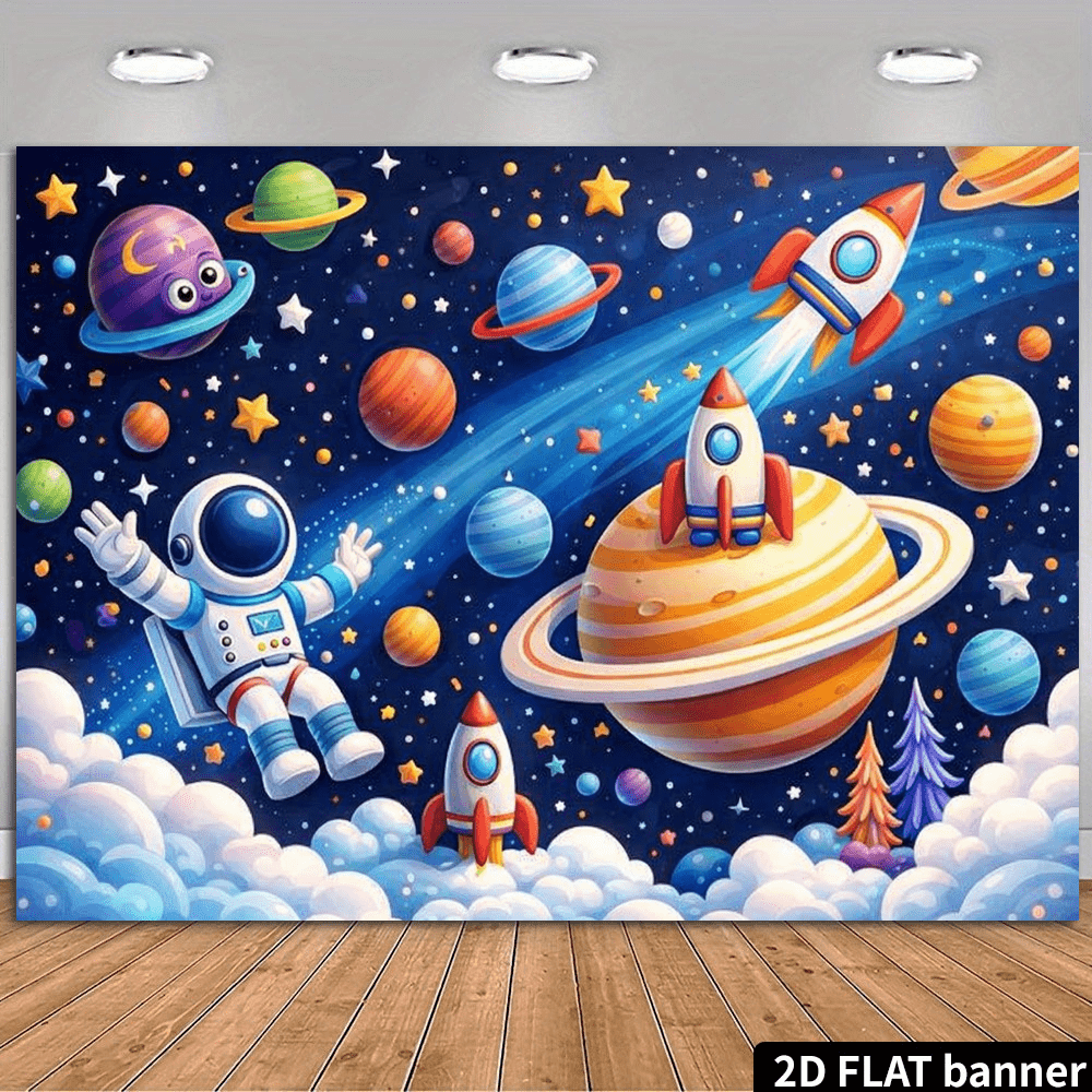 Vibrant Space Galaxy Astronaut - Science Nursery 评论和价格